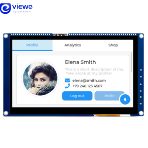 7 Inch 1024×600 ESP32-P4 WIFI6 Touch Smart HMI Uart Display UEP4S070H1024V600C-WBA